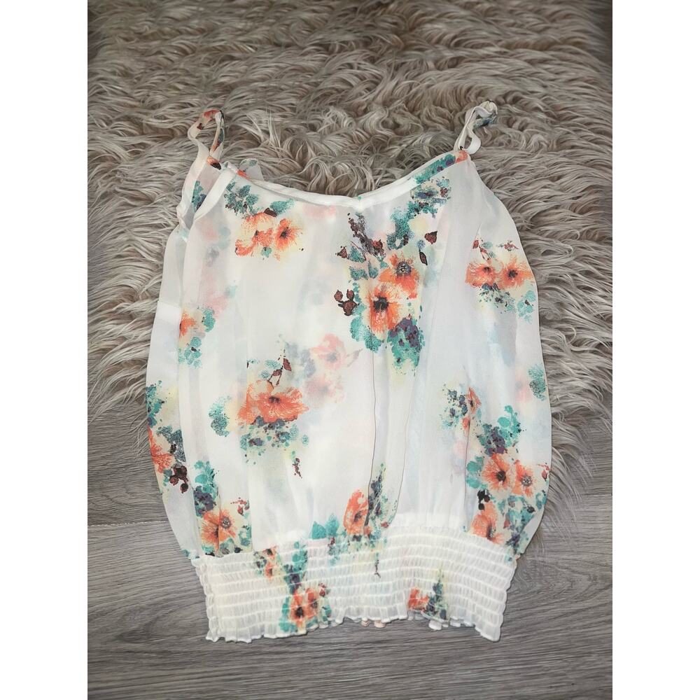 American rags women’s ruff floral tank top - Picture 4 of 9